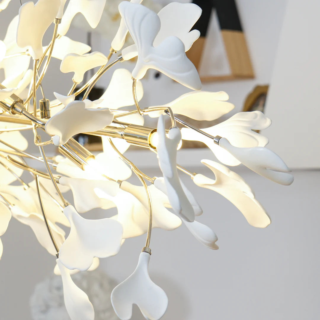 Carias Ceramic Ginkgo Chandelier Downward
