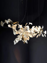 Carias Ceramic Ginkgo Pendant Light Extended