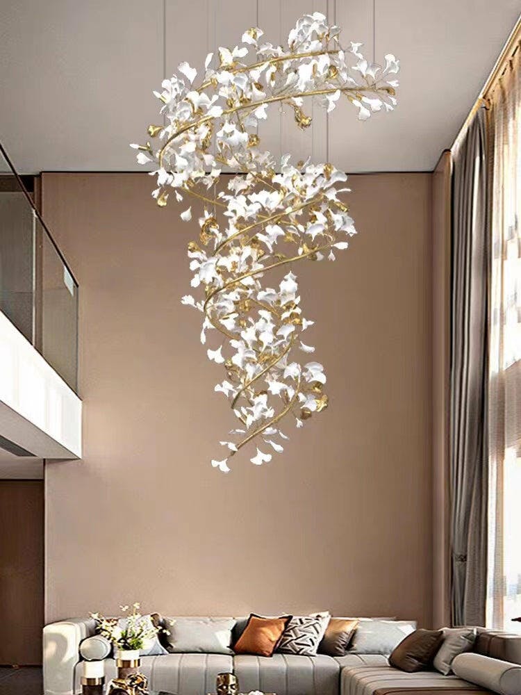 Carias Ceramic Ginkgo Chandelier Wonderland