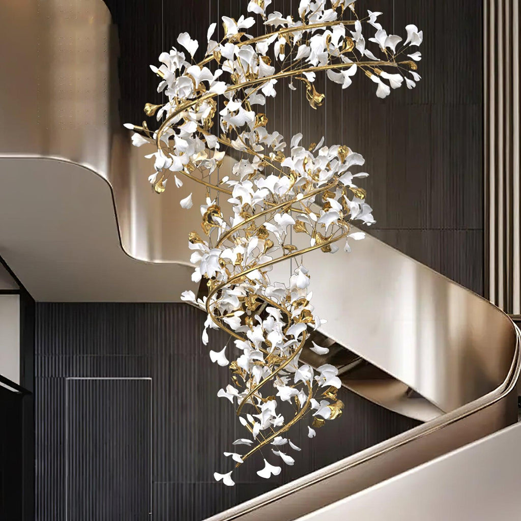 Carias Ceramic Ginkgo Chandelier Wonderland
