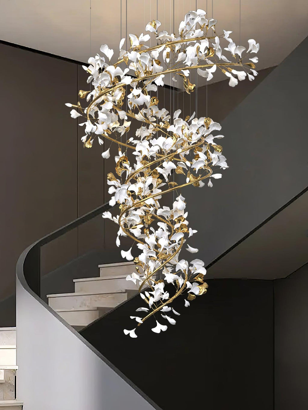 Carias Ceramic Ginkgo Chandelier Wonderland