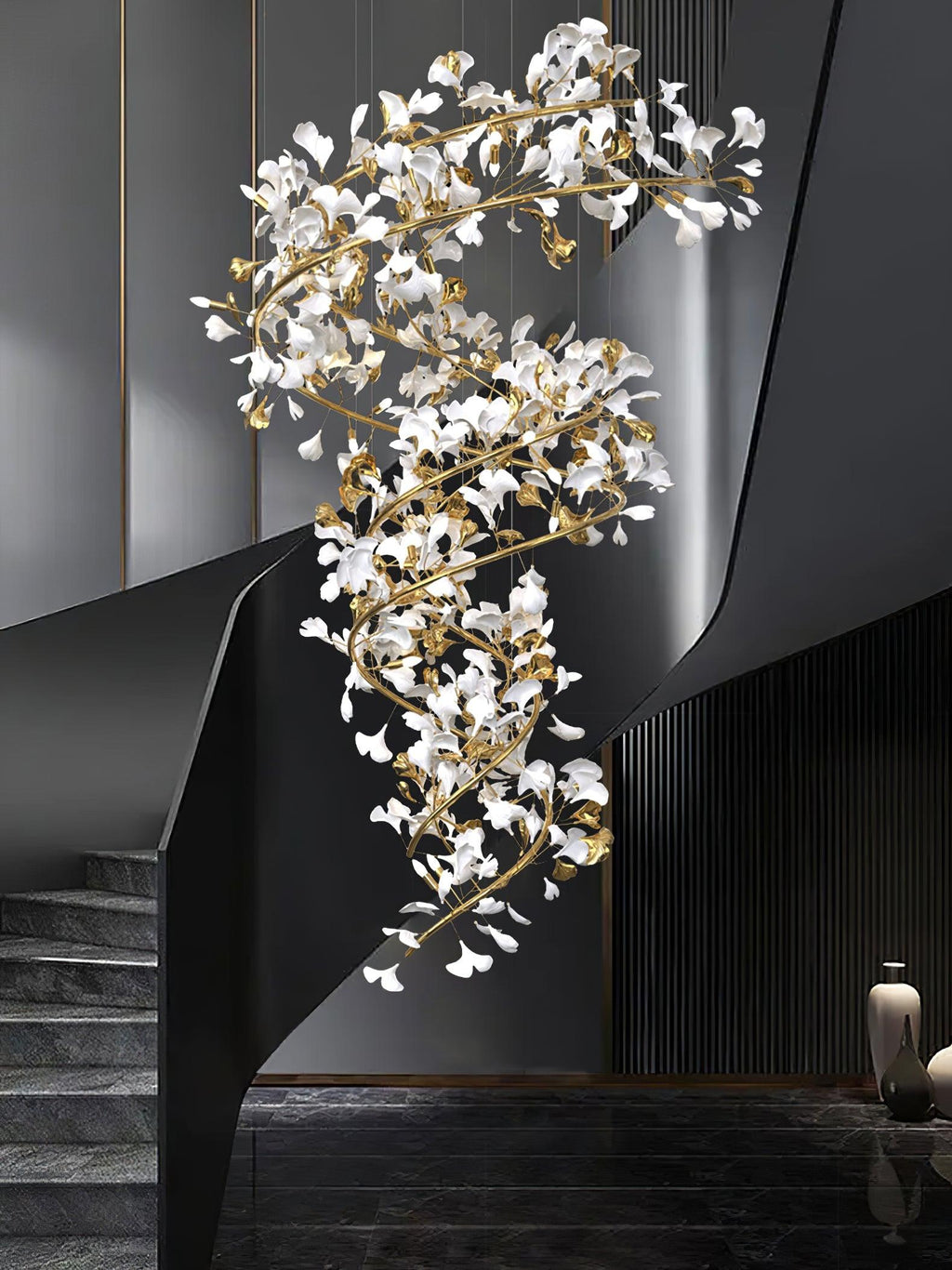 Carias Ceramic Ginkgo Chandelier Wonderland