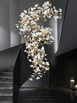 Carias Ceramic Ginkgo Chandelier Wonderland