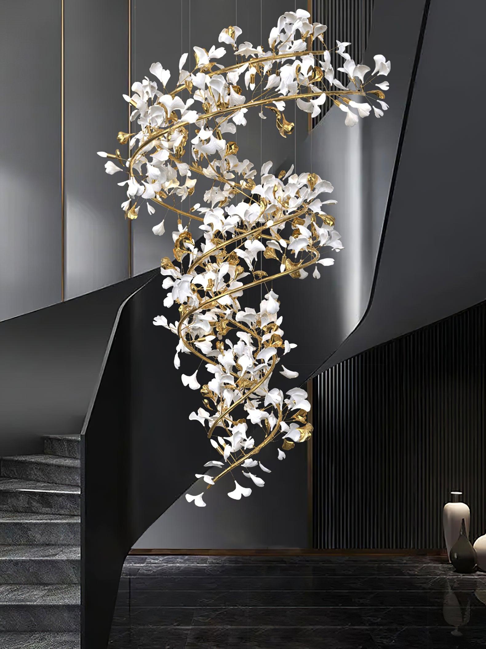 Carias Ceramic Ginkgo Chandelier Wonderland