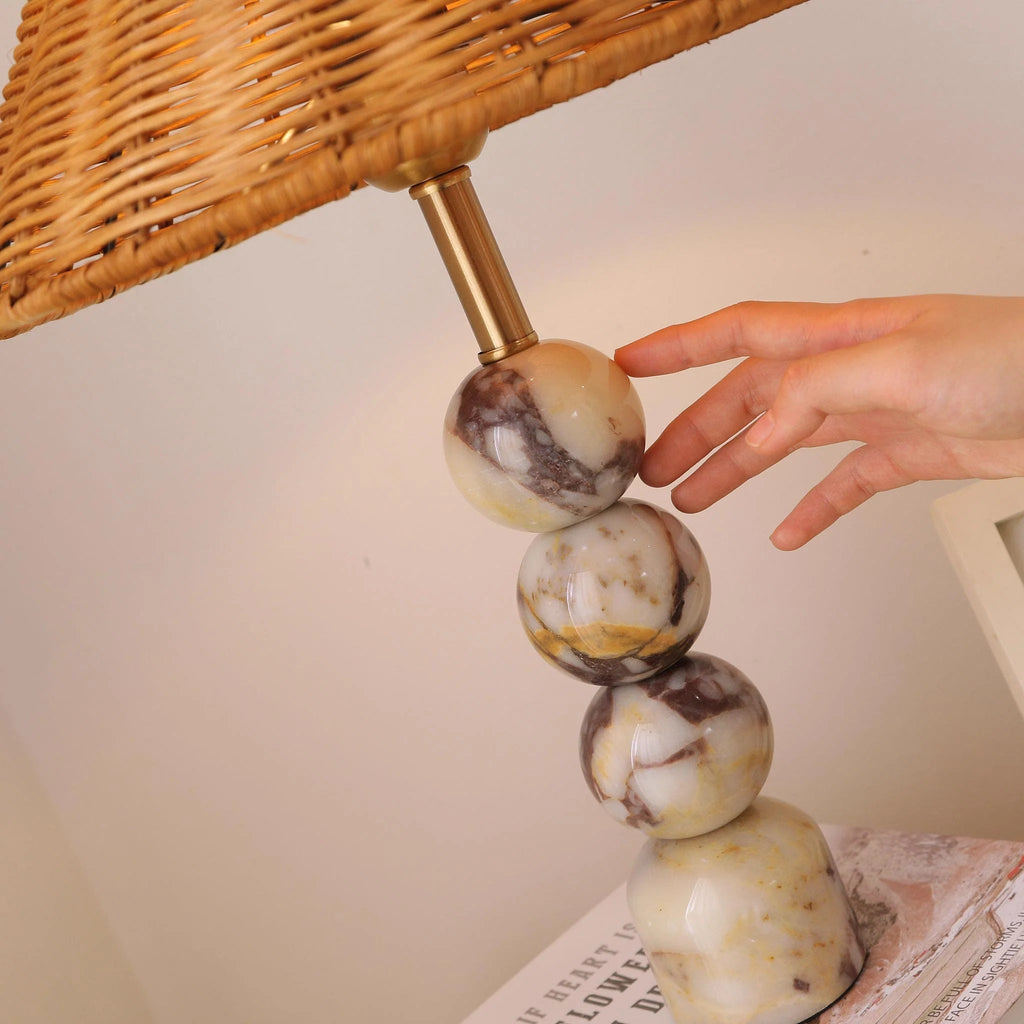 Viola Marble Table Lamp