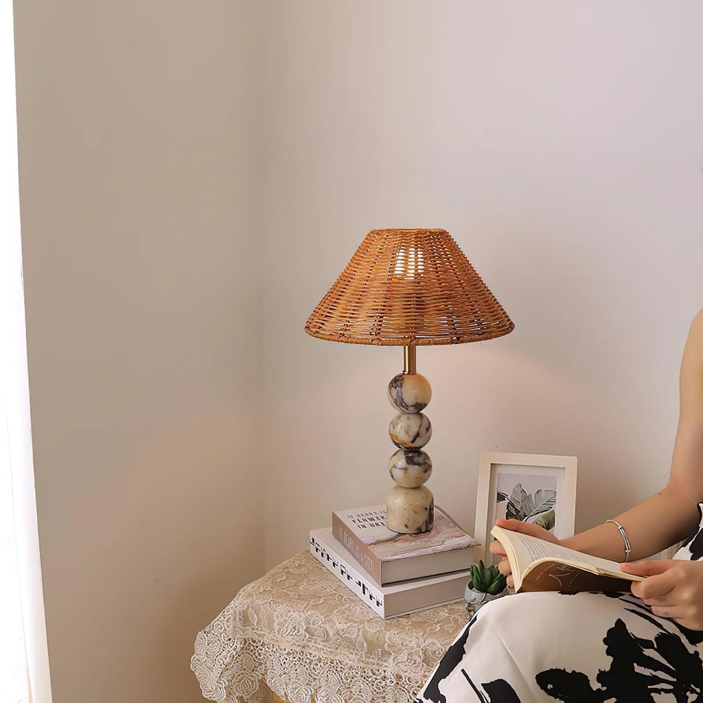 Viola Marble Table Lamp