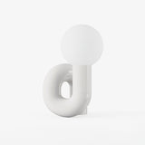 white color table lamp