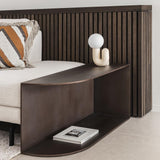 White table lamp on a table without corners