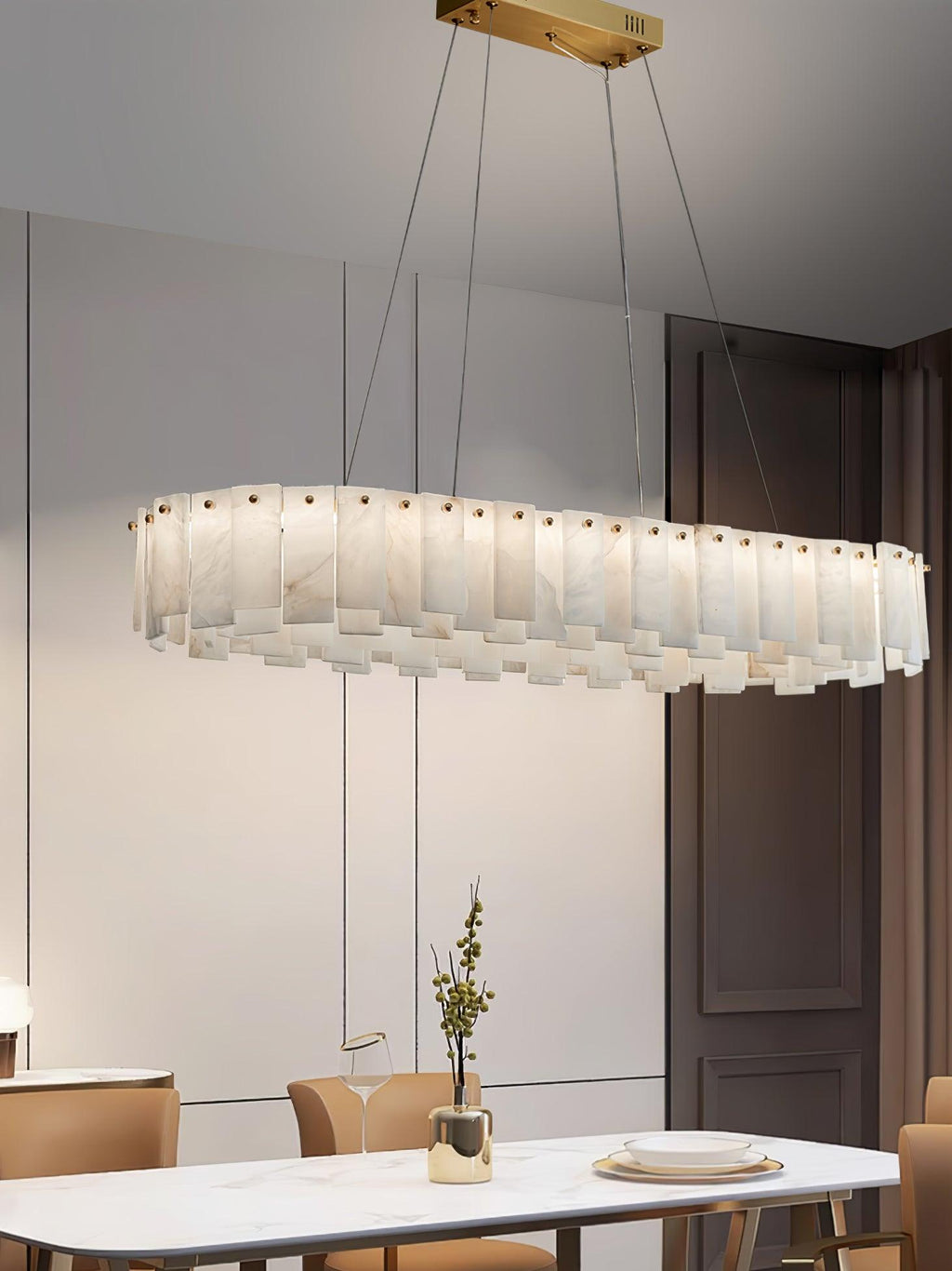 Flinchum Alabaster Chandelier