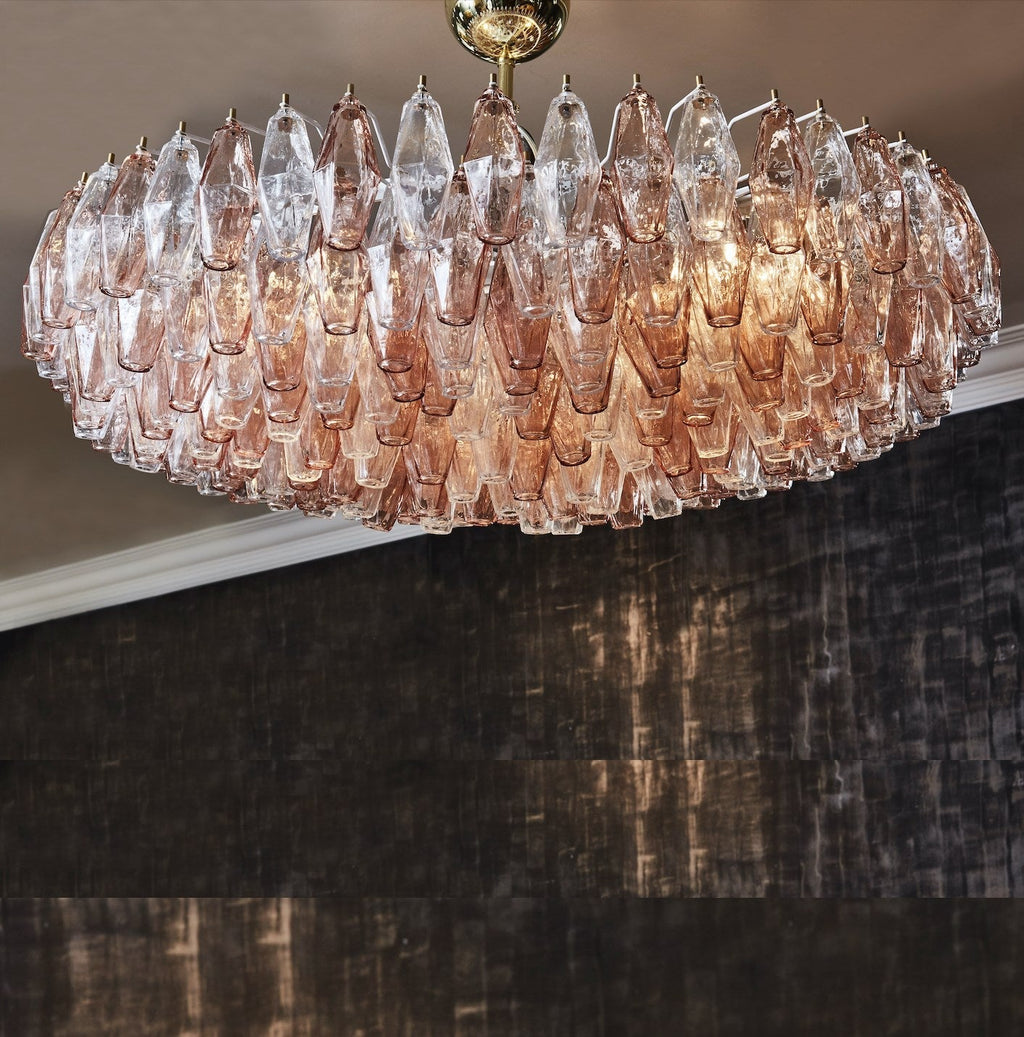 Murano Poliedri Glass Chandelier