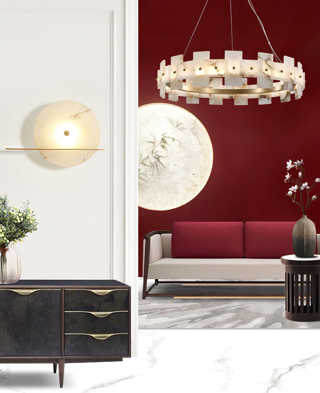 Verne Alabaster Chandelier