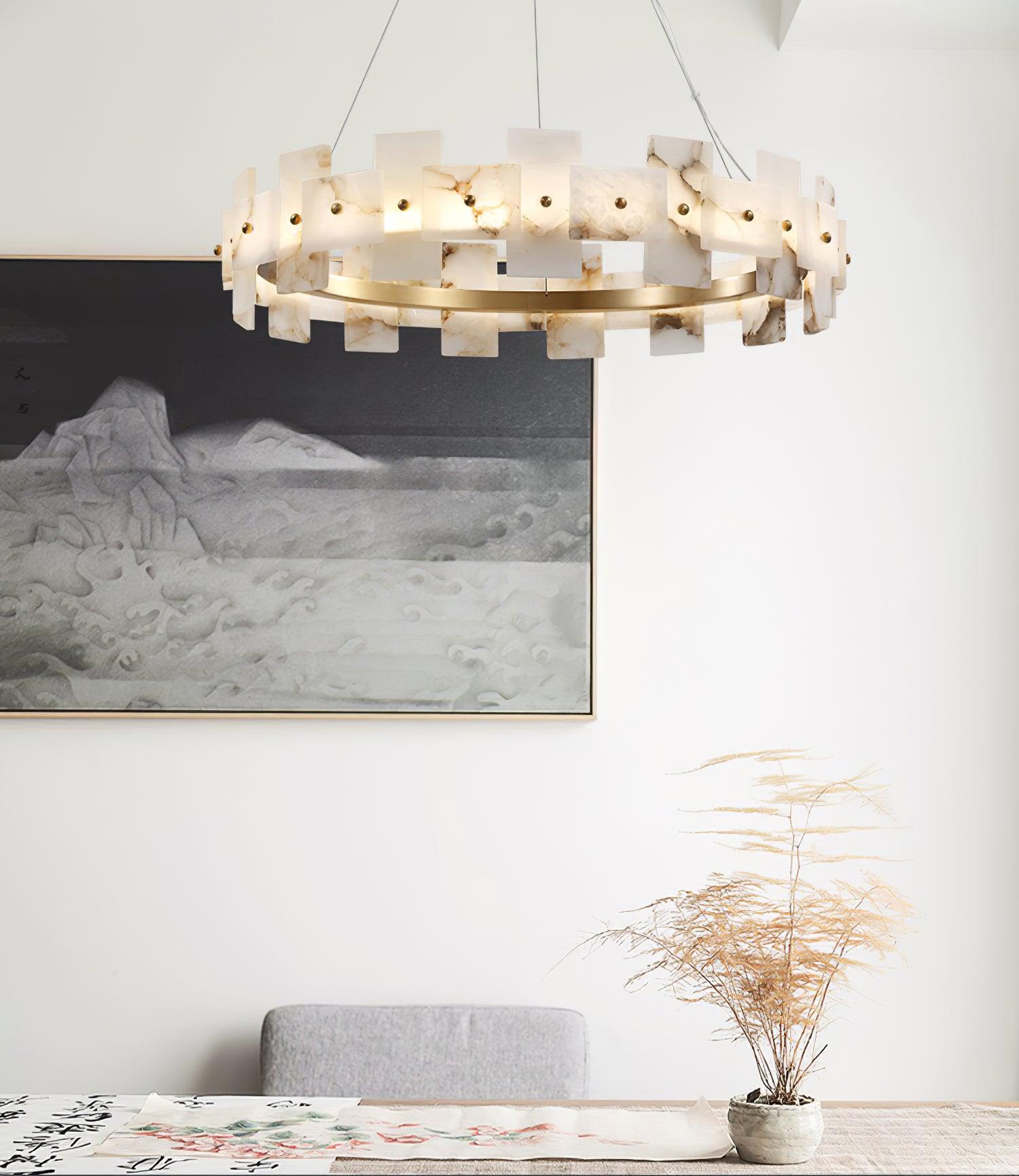 Verne Alabaster Chandelier