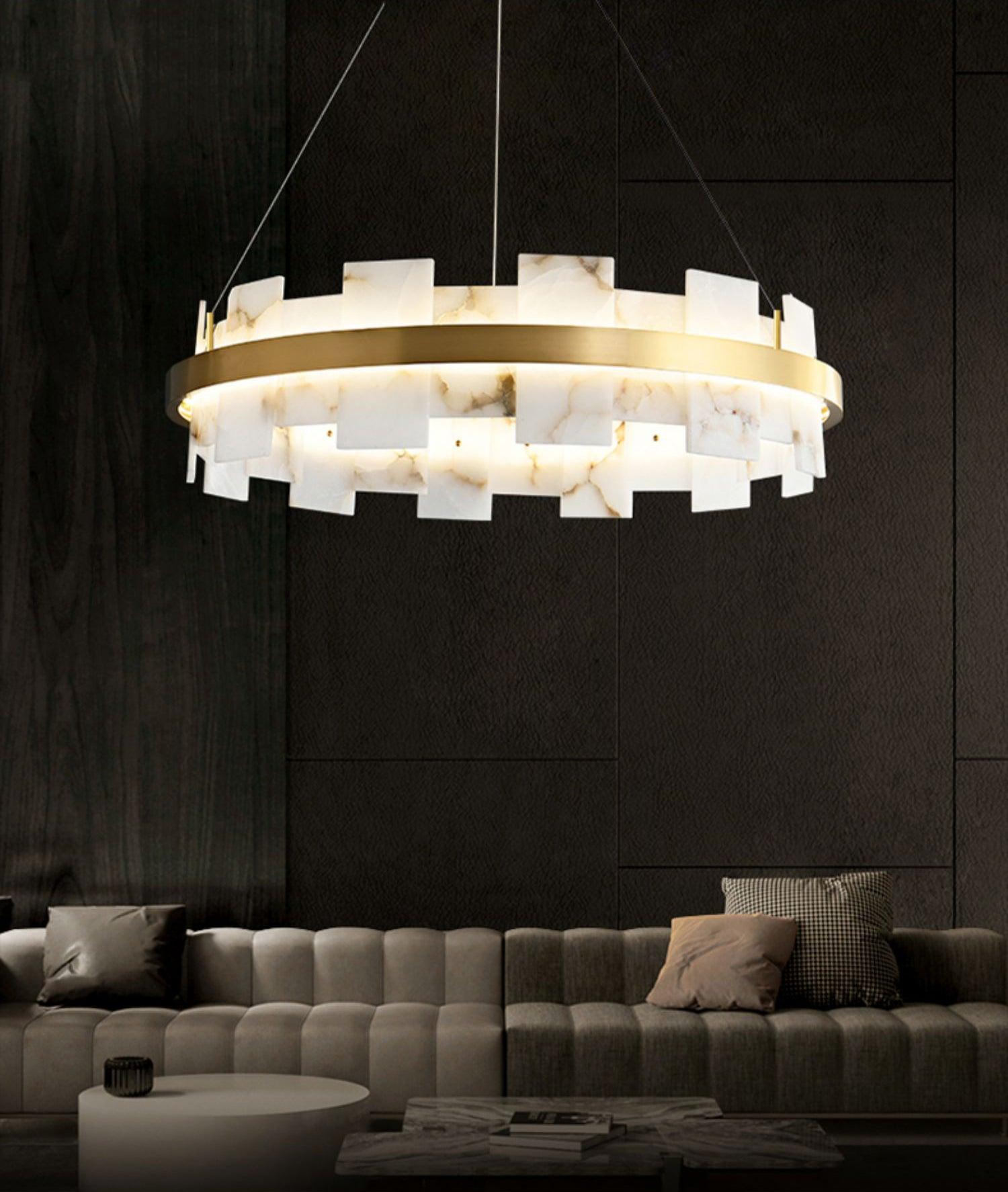 Verne Alabaster Chandelier