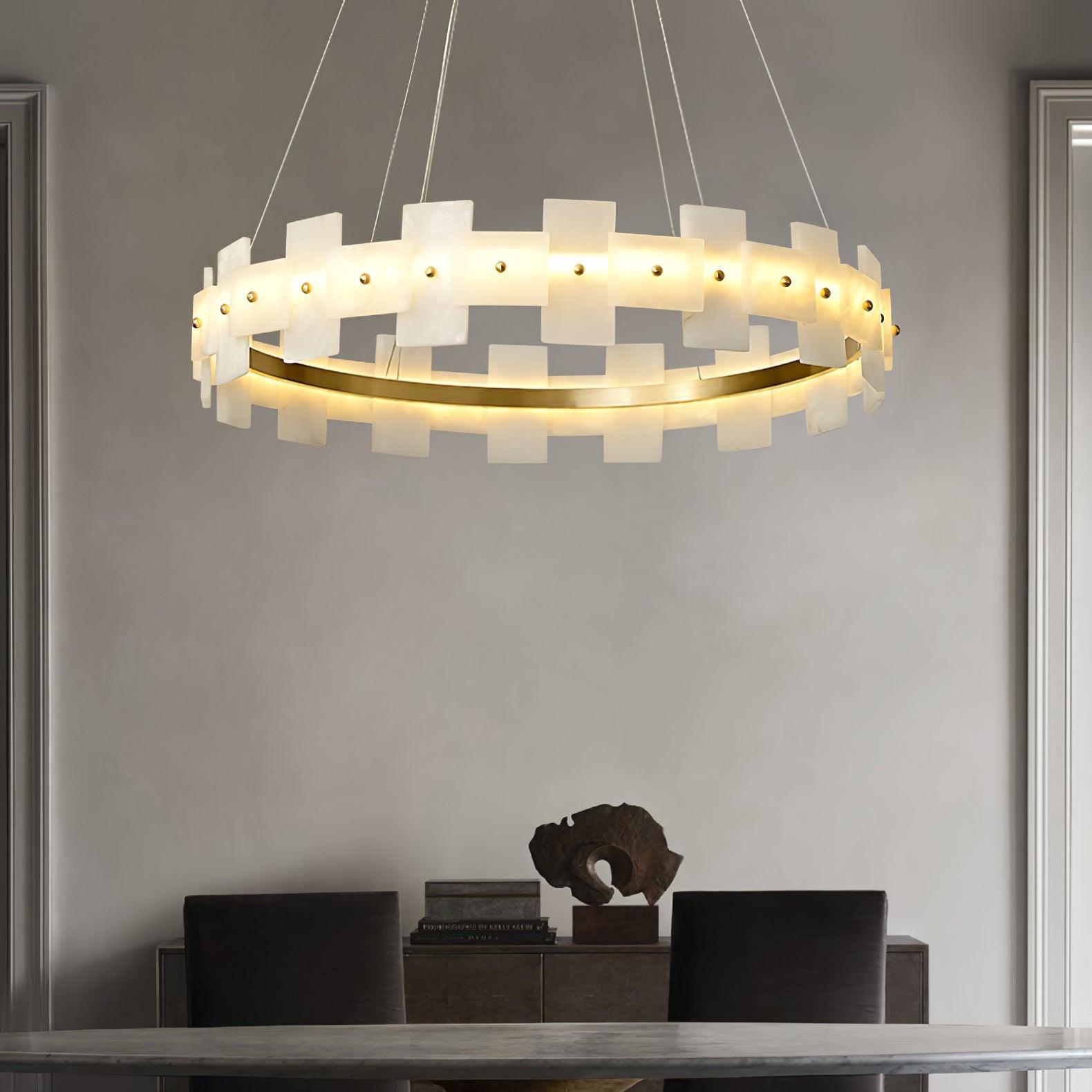 Verne Alabaster Chandelier