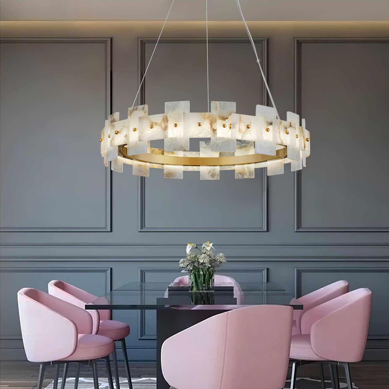 Verne Alabaster Chandelier