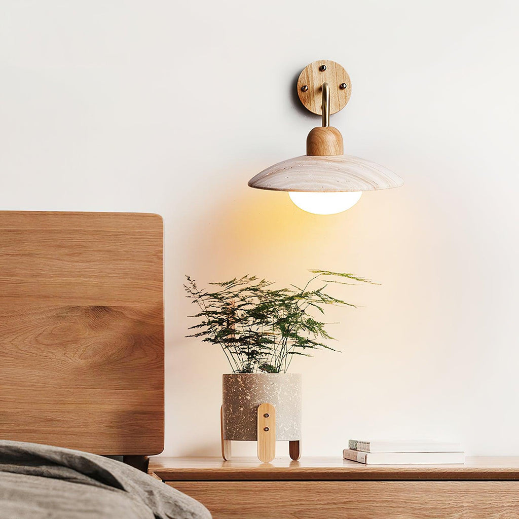Claudie Travertine Wall Sconce