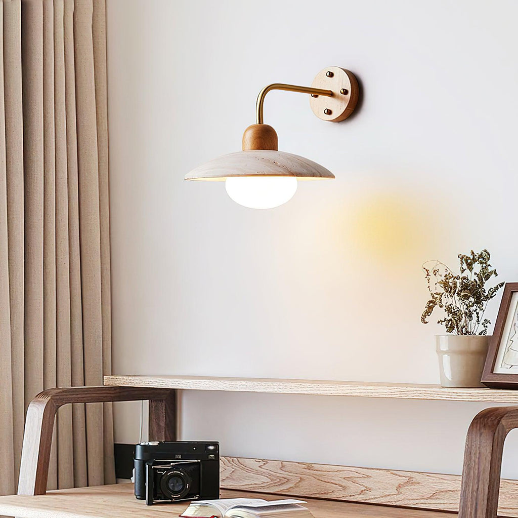 Claudie Travertine Wall Sconce