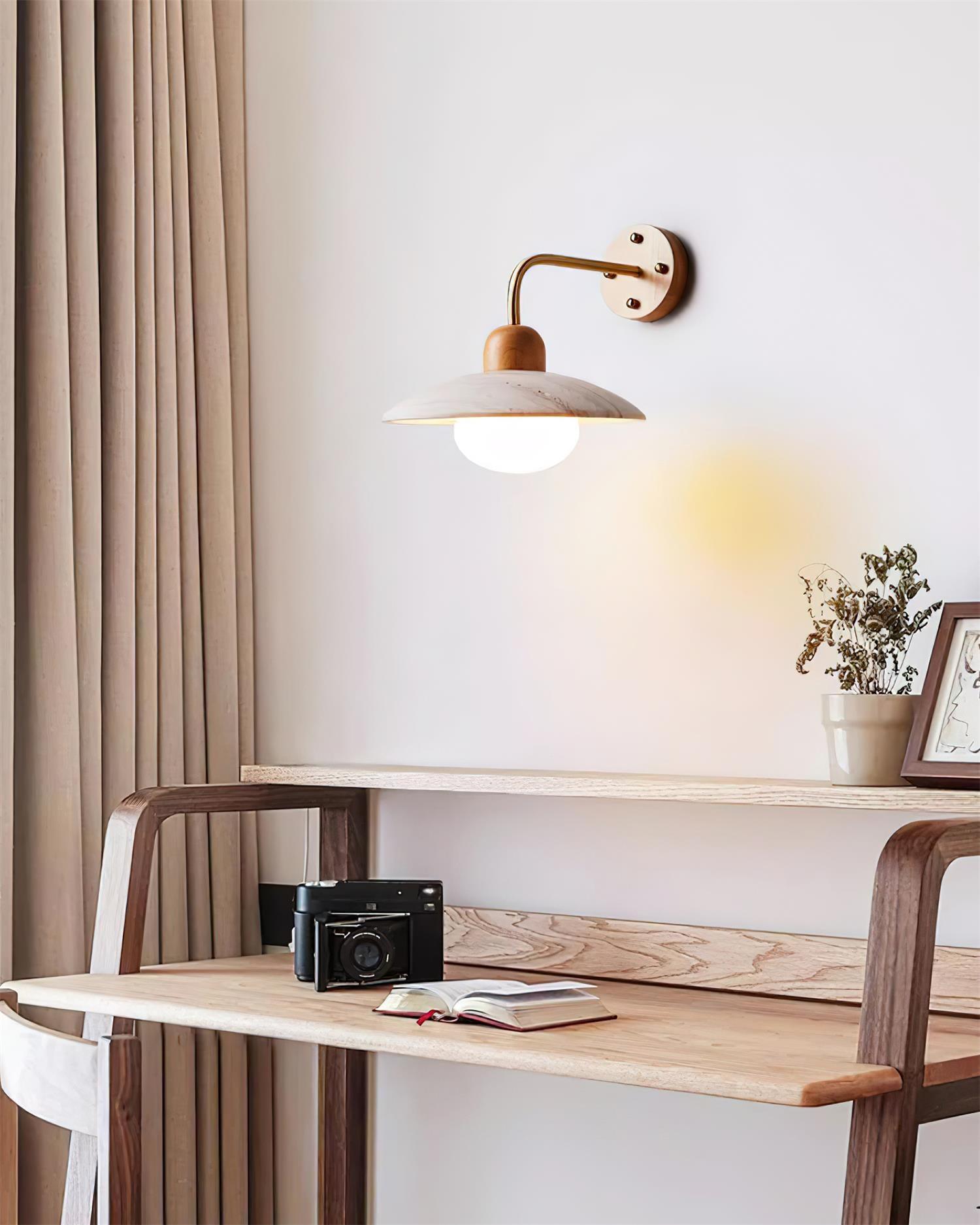 Claudie Travertine Wall Sconce