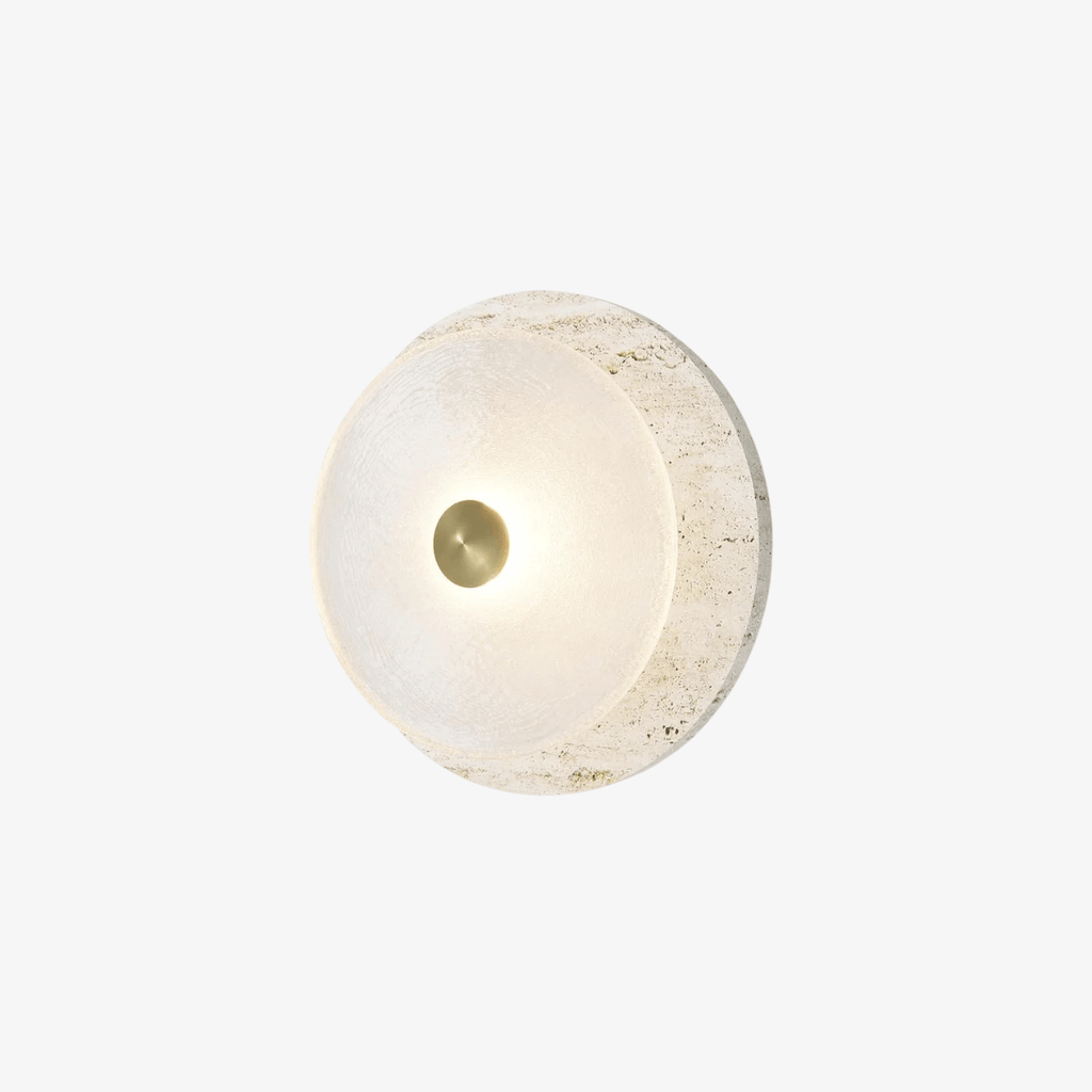 Coral Travertine Wall Sconce