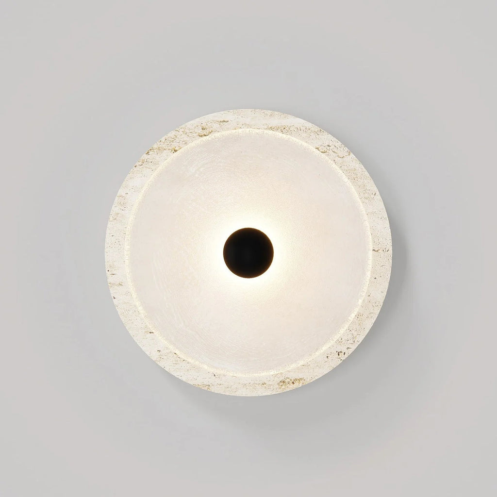Coral Travertine Wall Sconce
