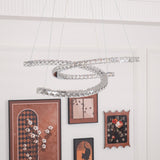 Crossed-C Crystal Chandelier