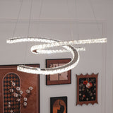 Crossed-C Crystal Chandelier