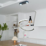 Crossed-C Crystal Chandelier