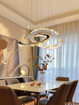 Crossed-C Crystal Chandelier