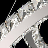 Crossed-C Crystal Chandelier