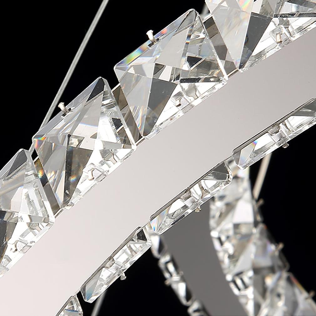 Crossed-C Crystal Chandelier