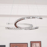 Crossed-C Crystal Chandelier