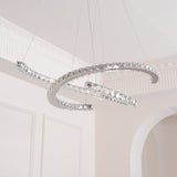 Crossed-C Crystal Chandelier