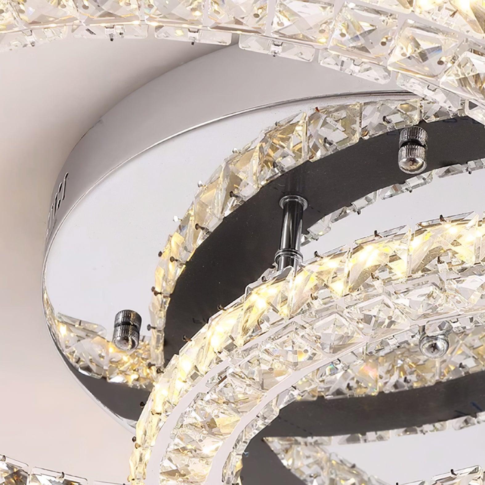 Crossed-C Flush Mount Lighting