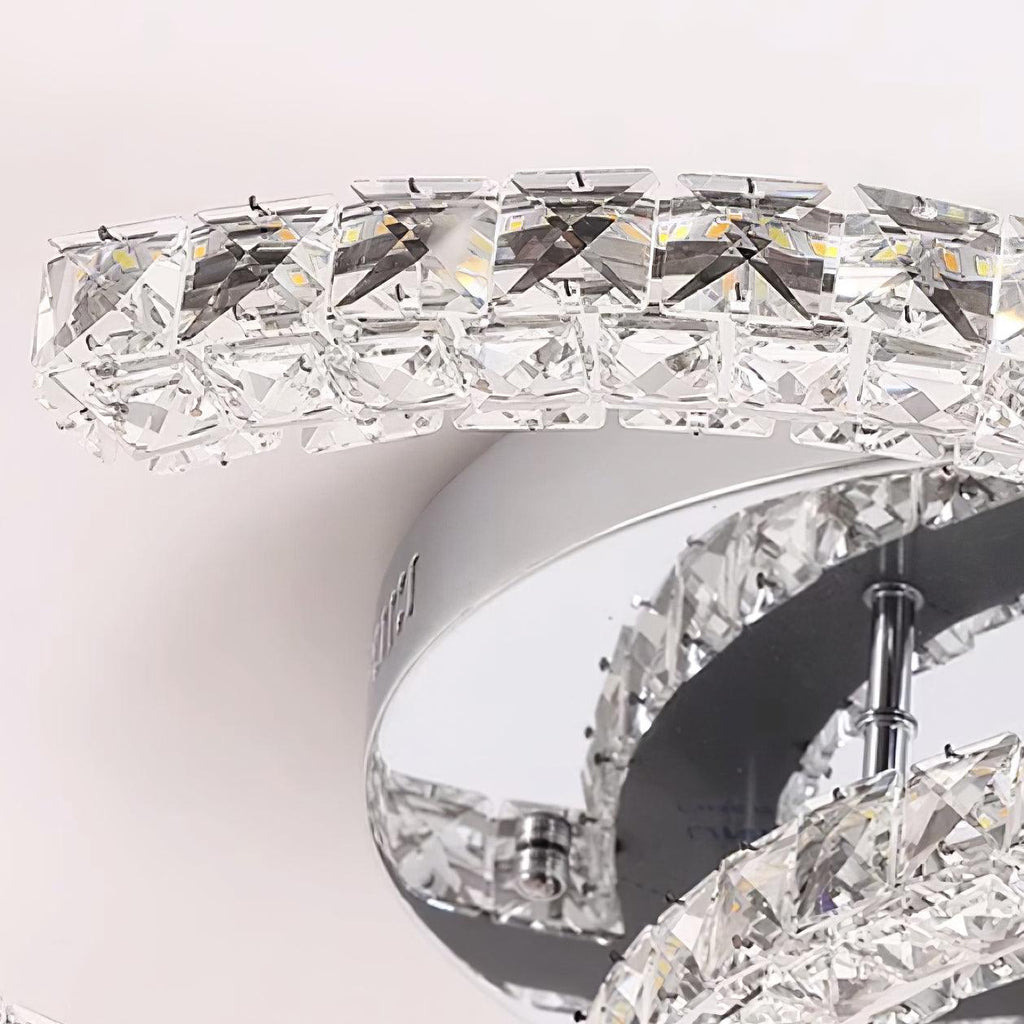 Crossed-C Flush Mount Lighting