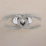 Crossed-C Flush Mount Lighting