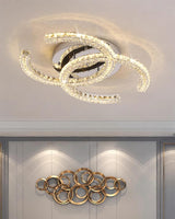 Crossed-C Flush Mount Lighting