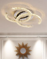 Crossed-C Flush Mount Lighting
