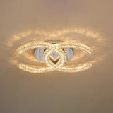 Crossed-C Flush Mount Lighting