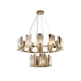 Cub Alabaster Chandeliers