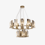 Cub Alabaster Chandeliers