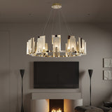 Cub Alabaster Chandeliers