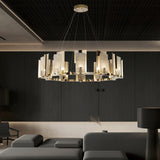 Cub Alabaster Chandeliers