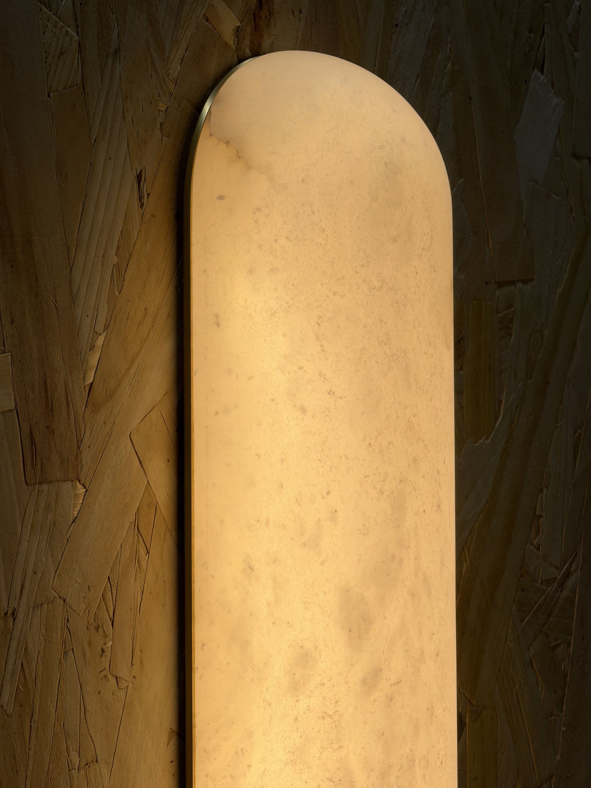Curved Alabaster Wall Sconce
