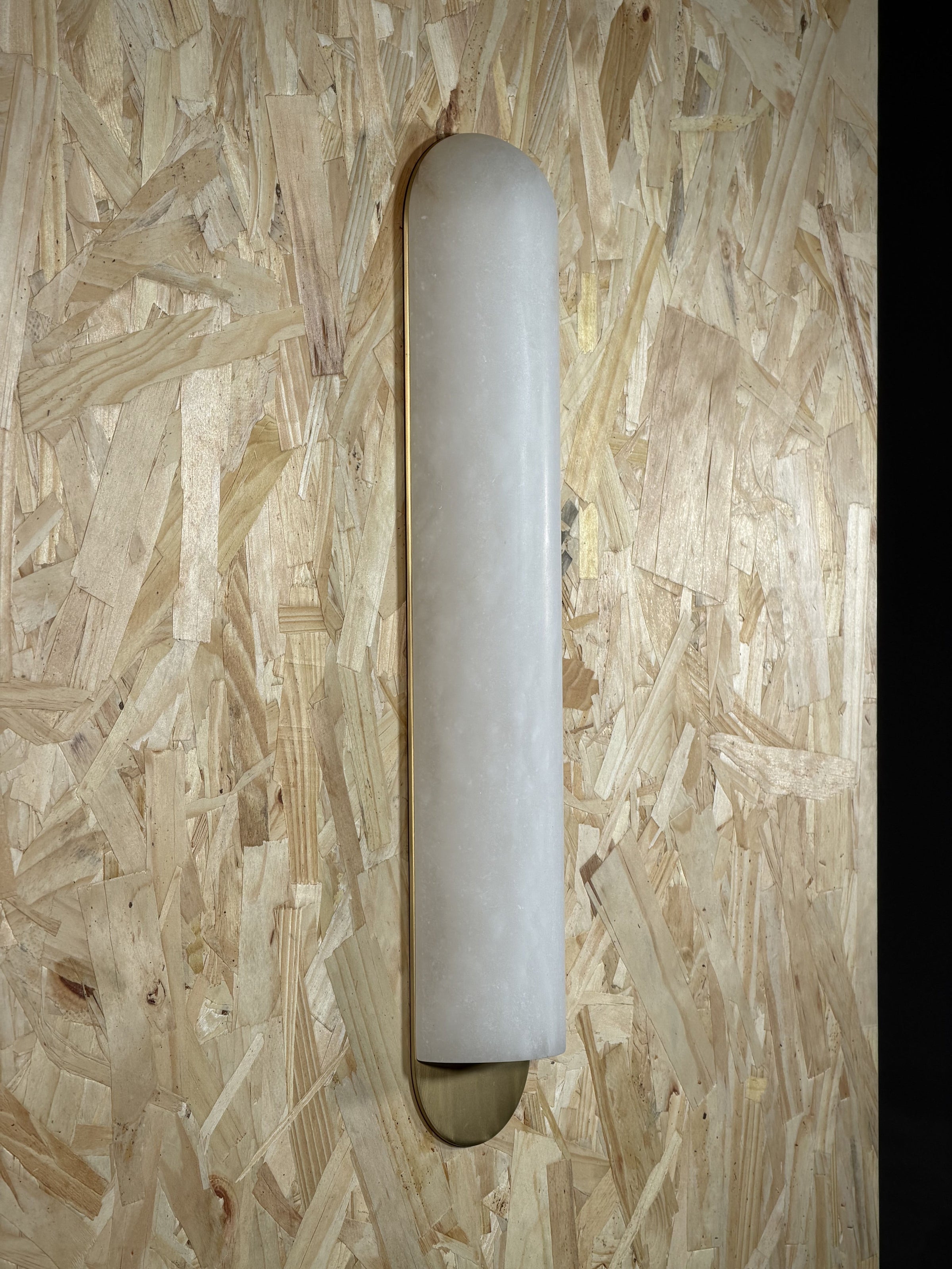 Curved Alabaster Wall Sconce