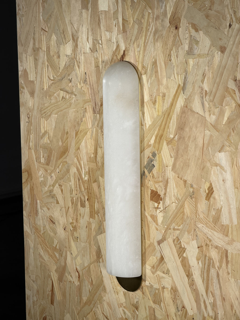 Curved Alabaster Wall Sconce