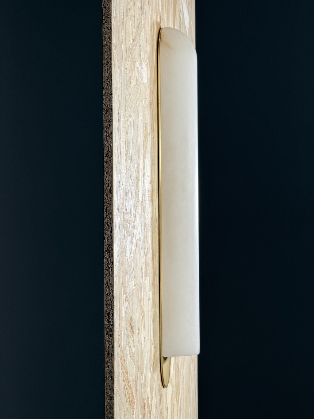 Curved Alabaster Wall Sconce