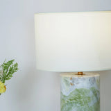 Cylindrical Marble Table Lamp