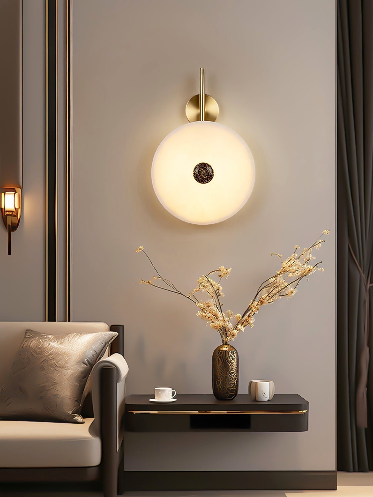 Cyril Alabaster Wall Sconce