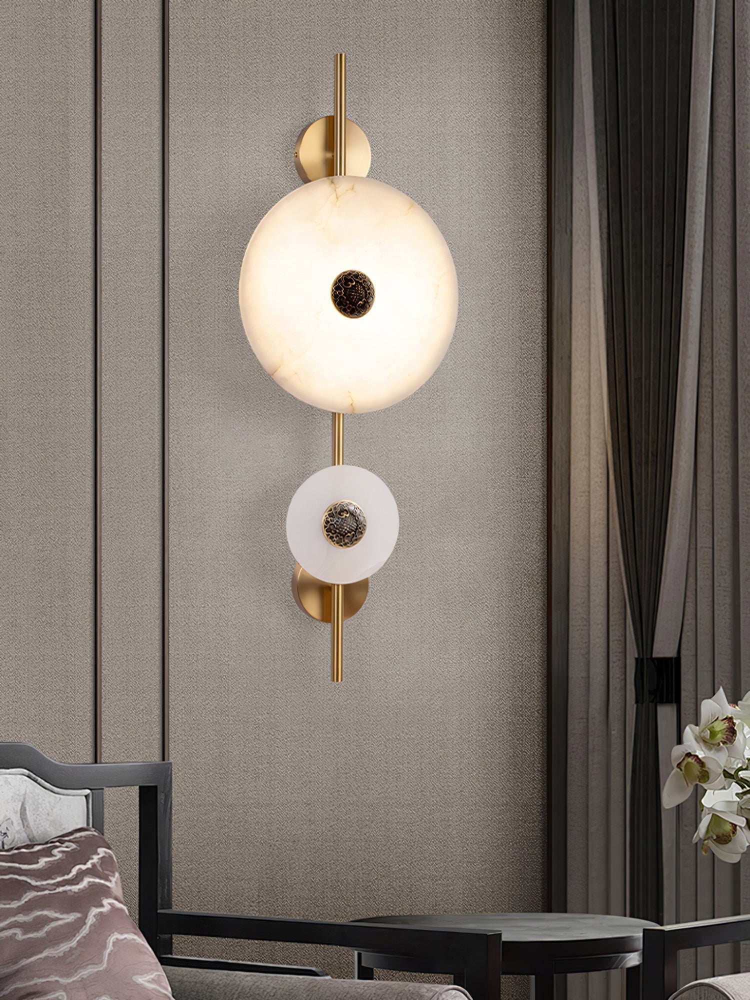Cyril Alabaster Wall Sconce