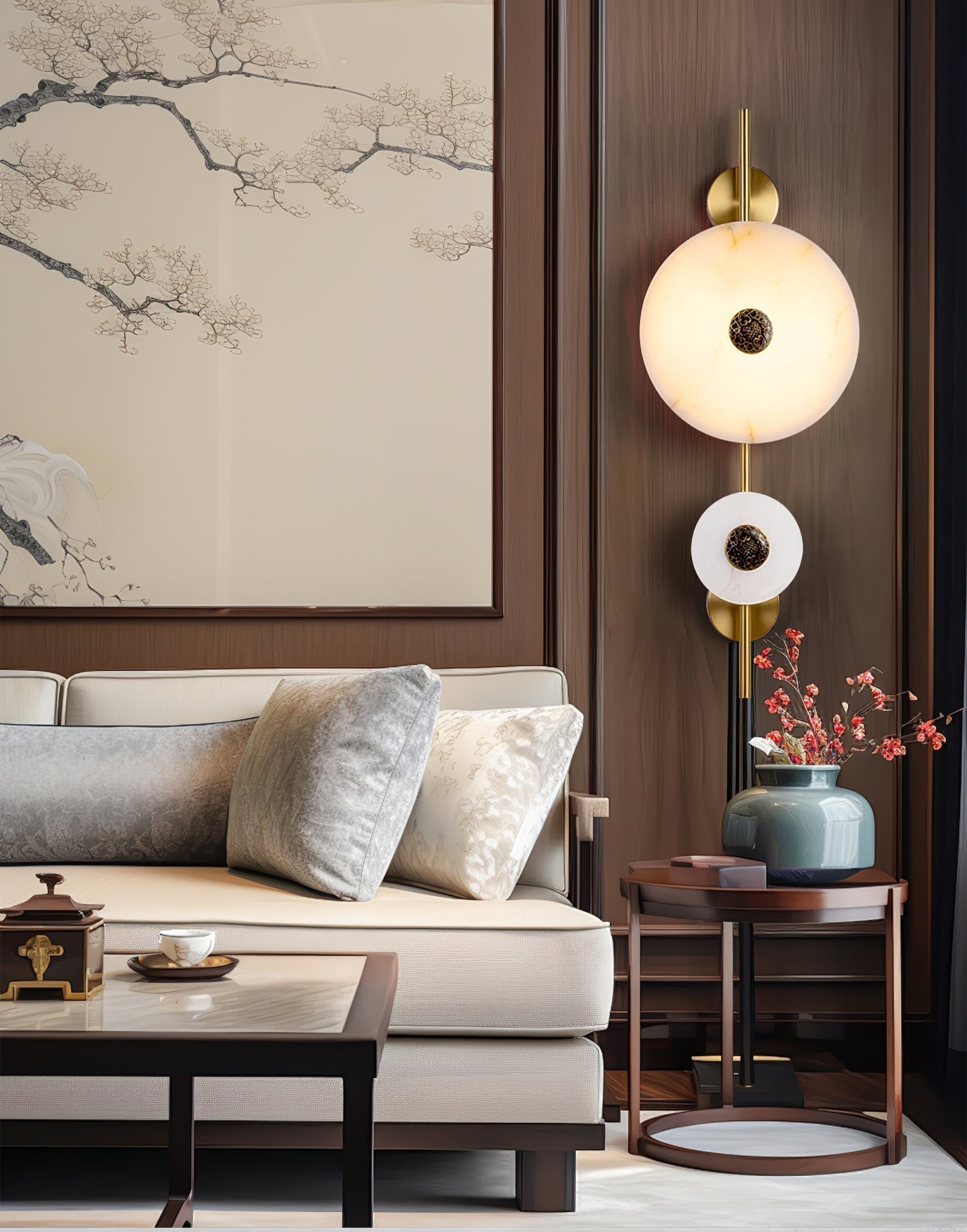 Cyril Alabaster Wall Sconce